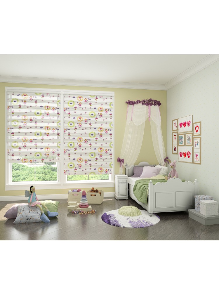 ZEBRA PERDE RENKLİ BEBEKLİ MODEL